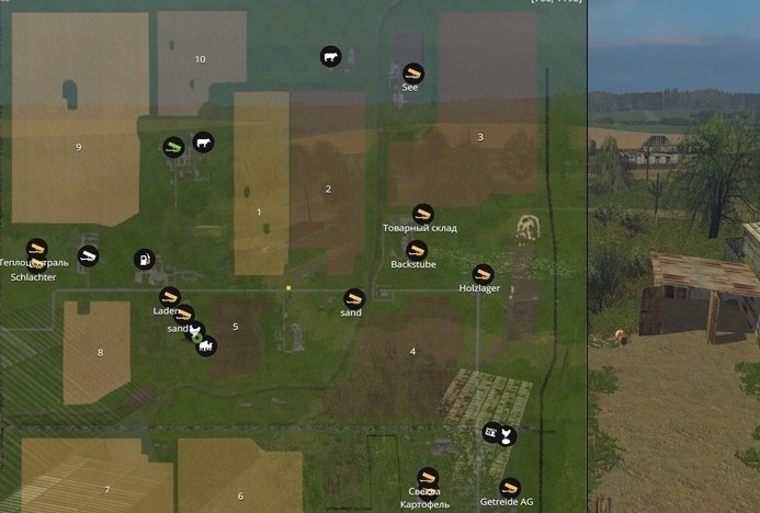 Карта Балдейкино v2.1 для Фермер Симулятор 2015