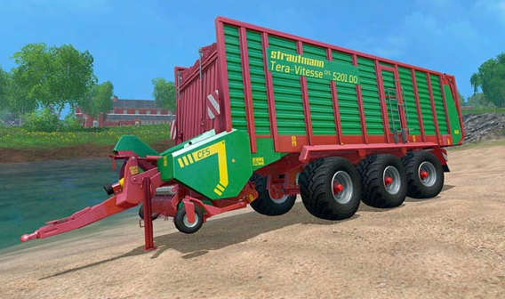 Большой фуражный прицеп для Farming Simulator 2015
