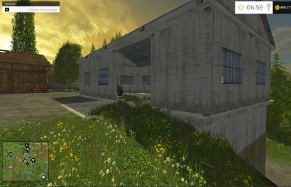 Мод гаража для Farming Simulator 15