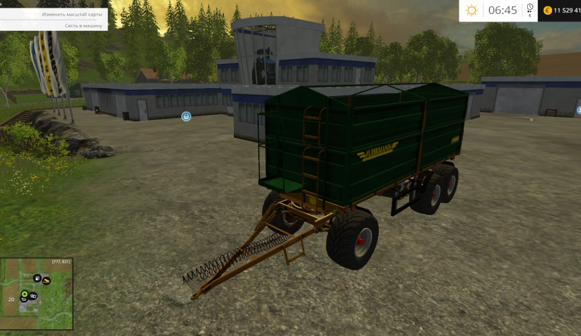 Прицеп для трактора Fuhrmann 3AKI38 v1.0 Farming Simulator 15