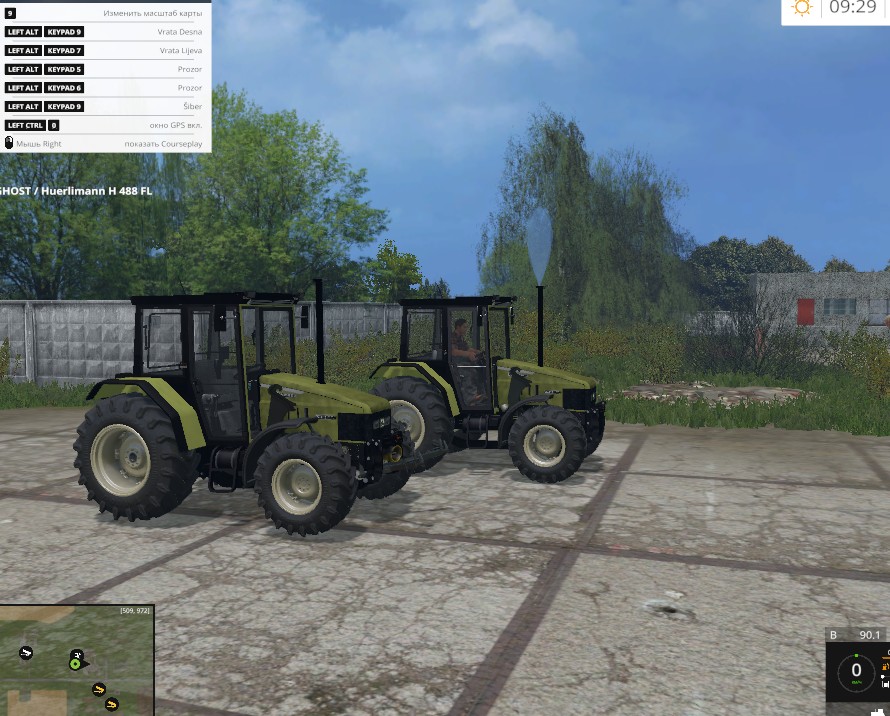 Трактора Huerlimann XT908 FL для Фарминг Симулятор 15
