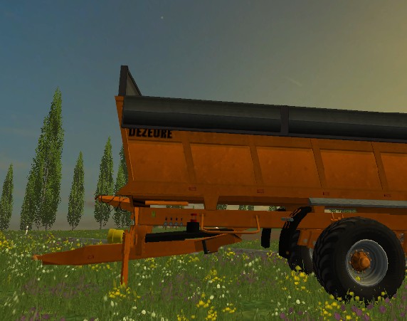 Прицеп для перевозки навоза и разбрасыватель для Farming Simulator 2015