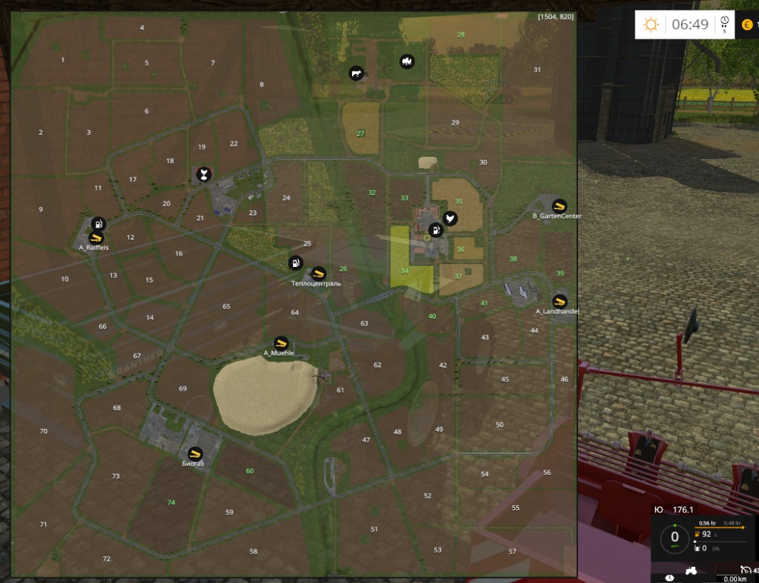 Карта Bassumer Country для Farming Simulator 15