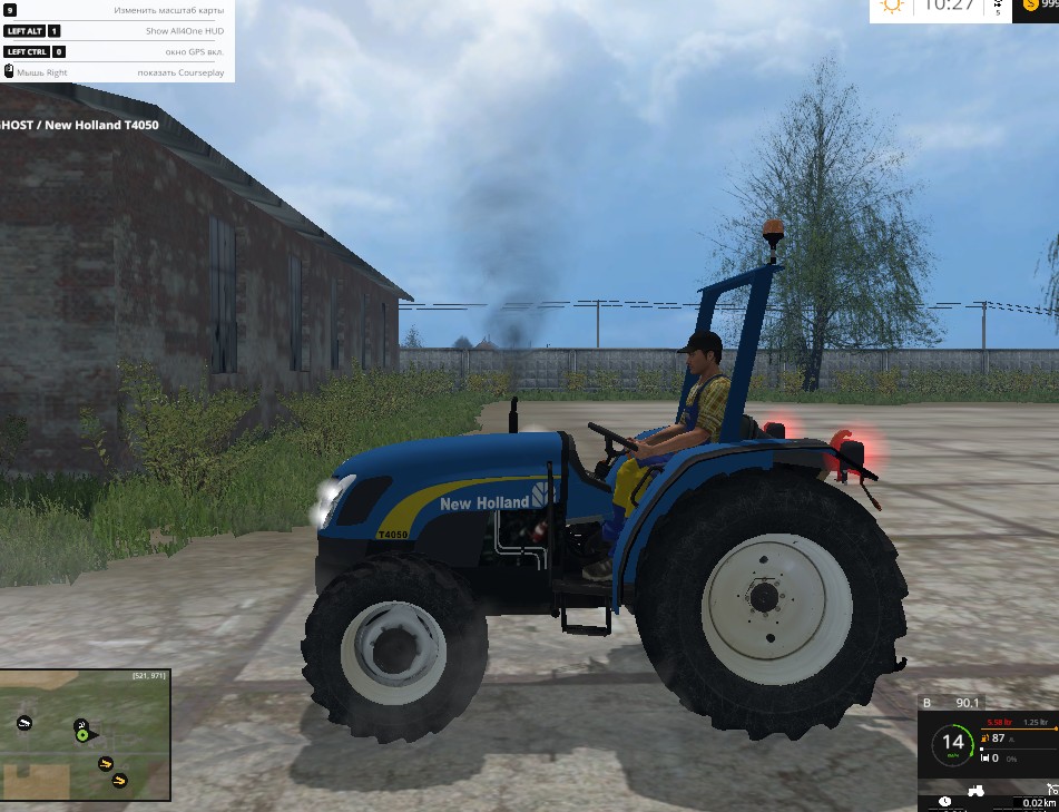 Трактор New Holland T4050 для Farming Simulator 15