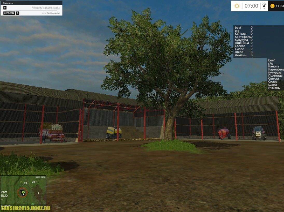 Карта Coldborough Park Farm 2015 v 1.1.0 для Farming Simulator 2015 скачать  бесплатно